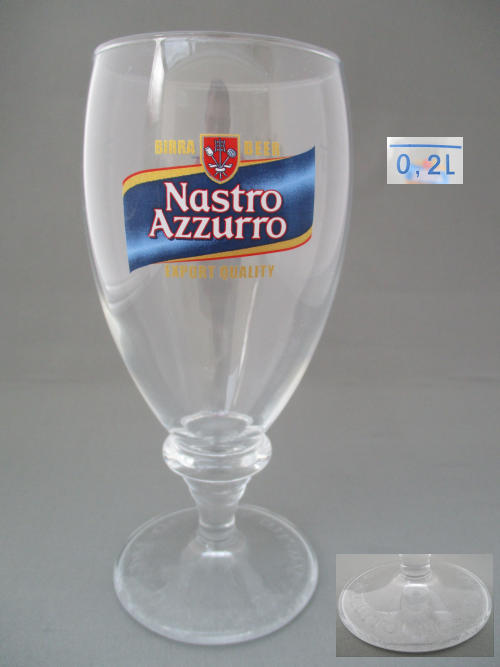 Nastro Azzurro Beer Glass 002286B135