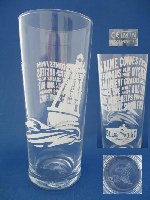 Blue Point Beer Glass 002290B135