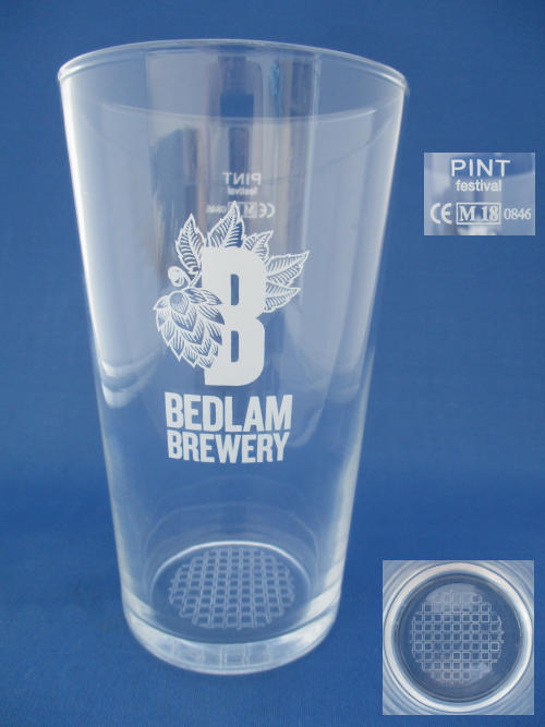 Bedlam Beer Glass 002323B136