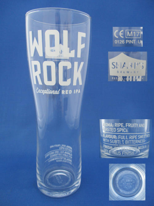 Wolf Rock Beer Glass 002330B137