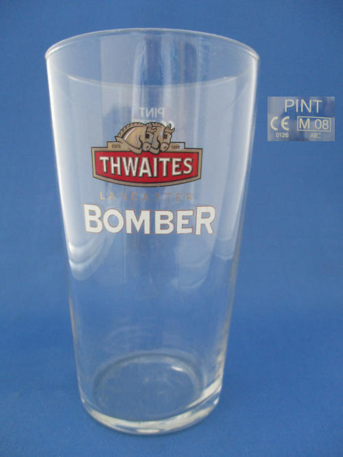 Thwaites Lancaster Bomber Beer Glass