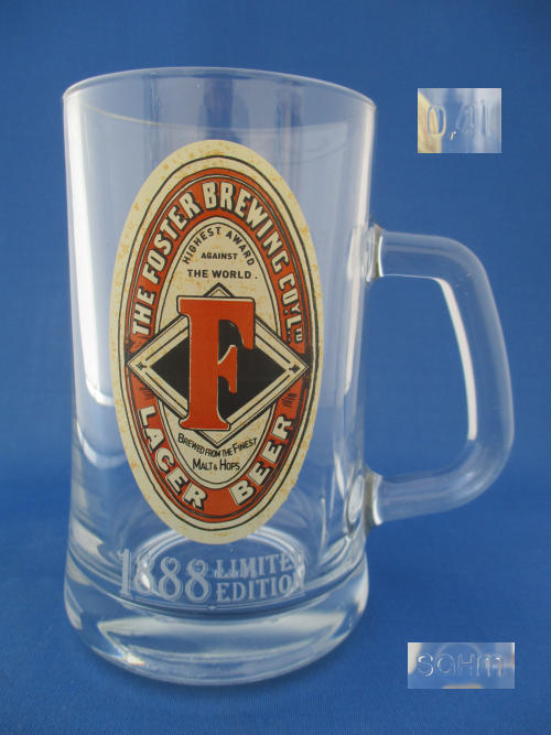 Fosters Beer Glass 002343B138 