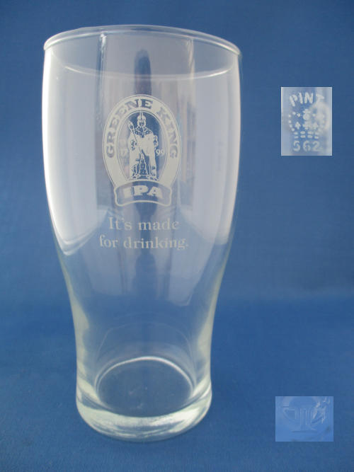 Greene King IPA Beer Glass 002344B138