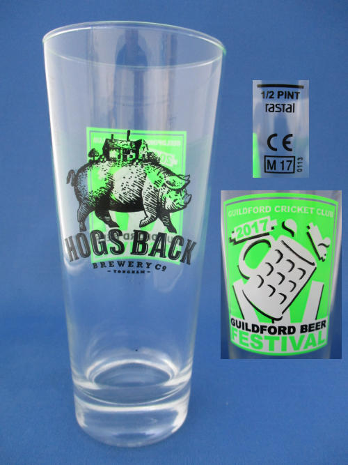 Hogs Back Beer Glass 002361B138