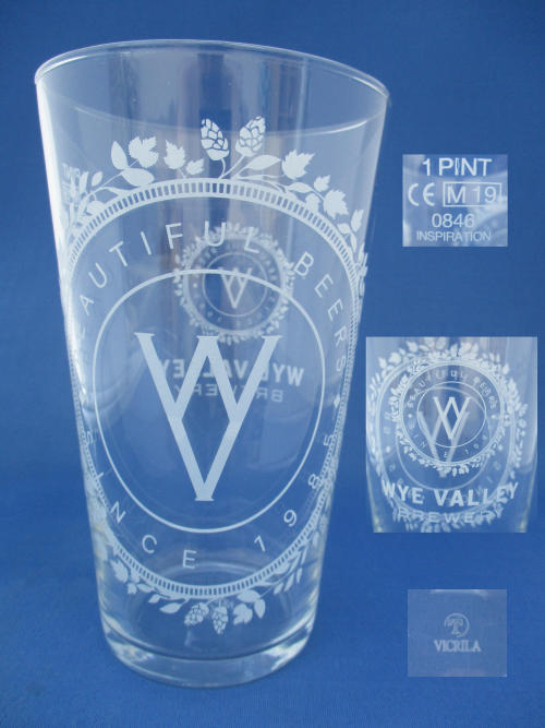 Wye Valley Beer Glass 002372B139