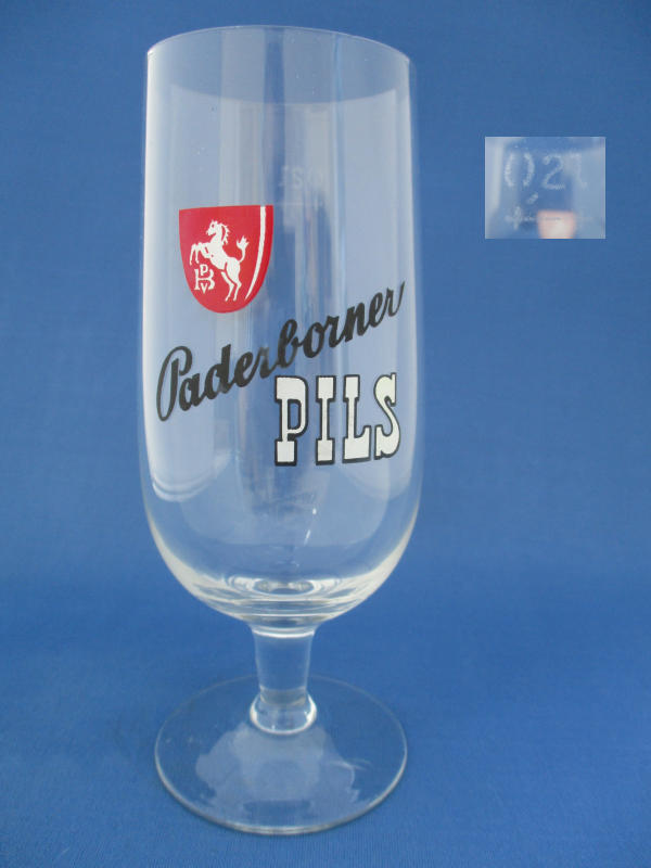 Paderborner Beer Glass 002387B138