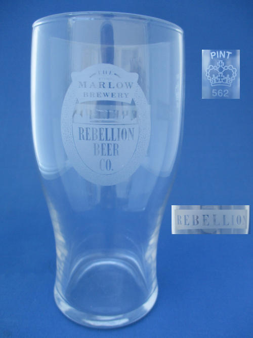 Rebellion Beer Glass 002392B140