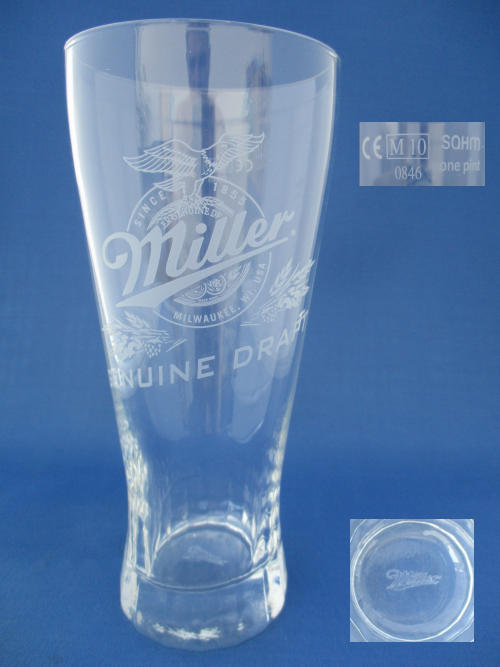 Miller Beer Glass 002394B140