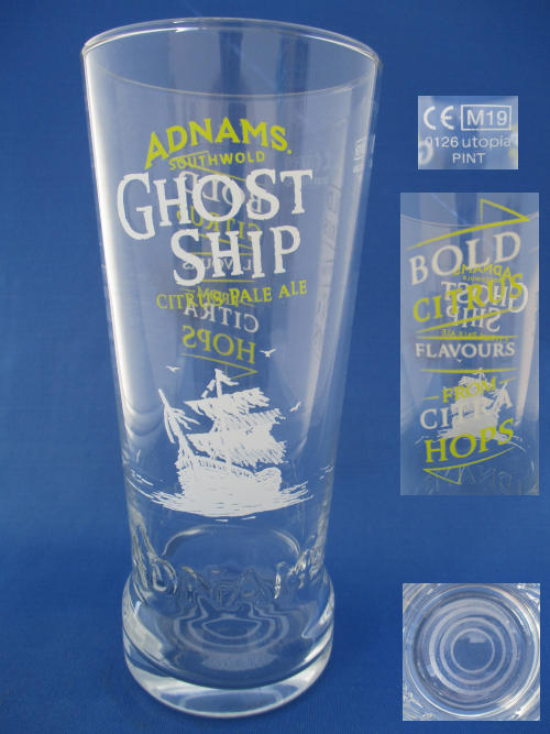 Adnams Ghost Ship Beer Glass 002397B140