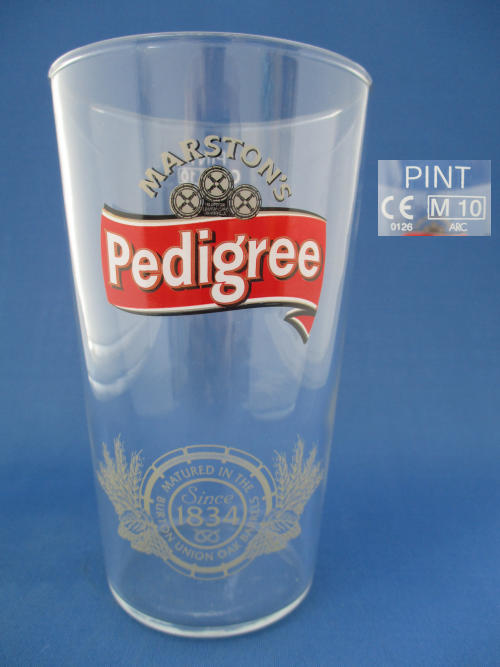 Pedigree Beer Glass 002398B140
