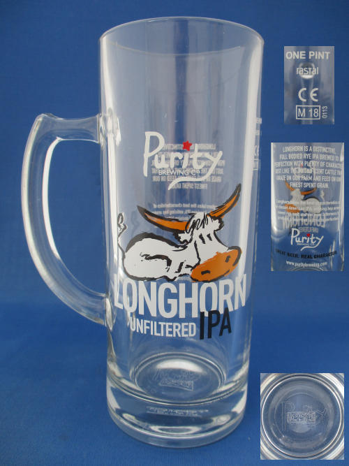 Longhorn Beer Glass 002408B141