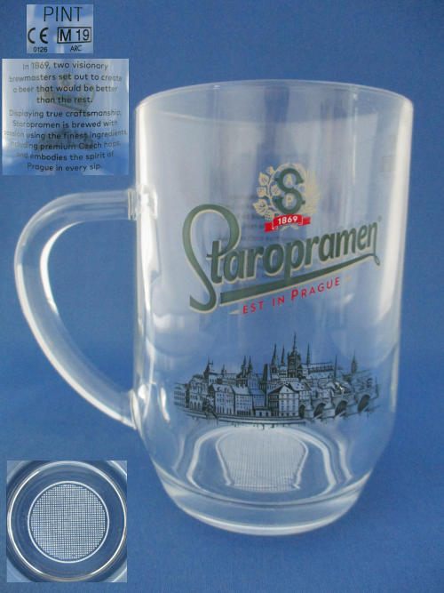Staropramen Beer Glass 002418B141