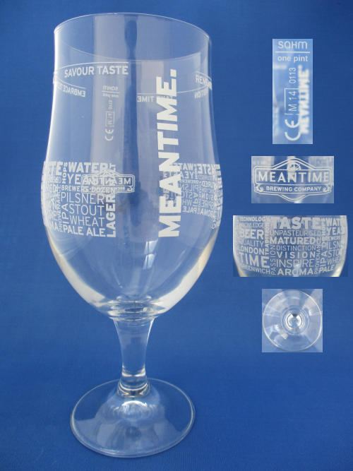 Meantime Beer Glass 002427B142