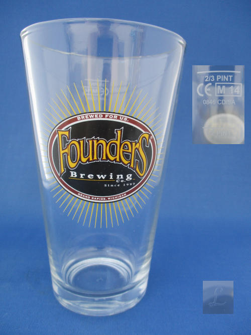 Founders Beer Glass 002432B142