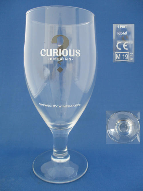 Curious Beer Glass 002462B144