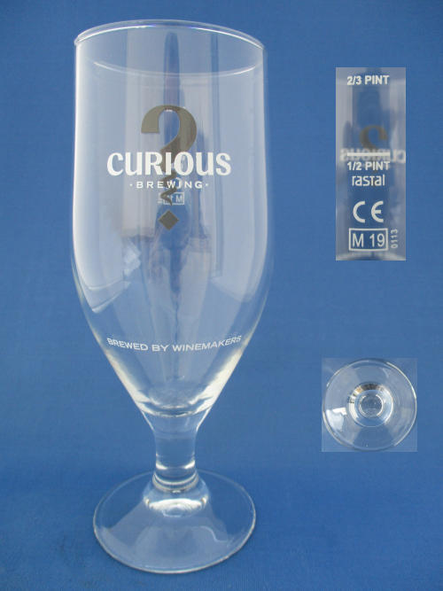 Curious Beer Glass 002463B144