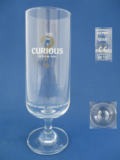 Curious Beer Glass 002464B144