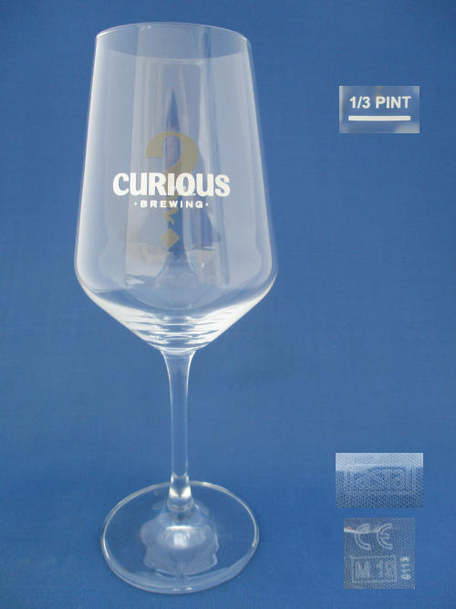 Curious Beer Glass 002465B144