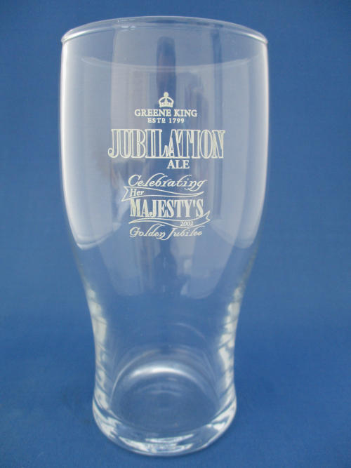 Greene King Jubilation Ale Glass 002468B144