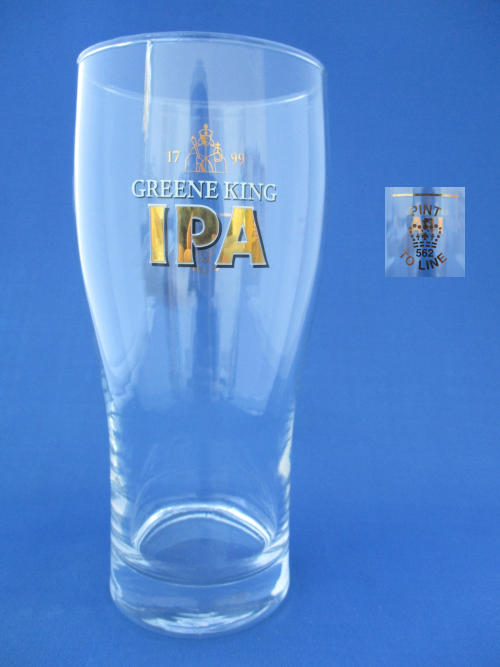 Greene King IPA Beer Glass 002474B144