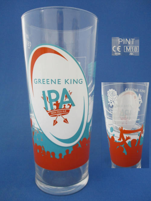 Greene King IPA Beer Glass 002494B145