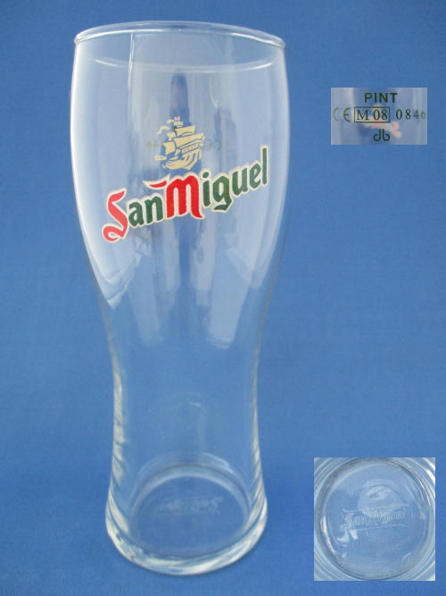 San Miguel Beer Glass 002497B145