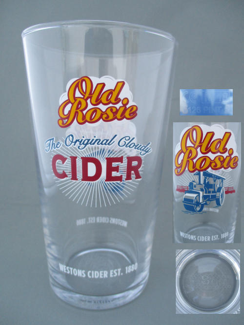 Old Rosie Cider Glass 002521B146