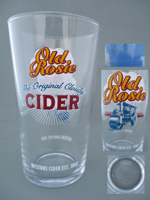 Old Rosie Cider Glass 002522B146