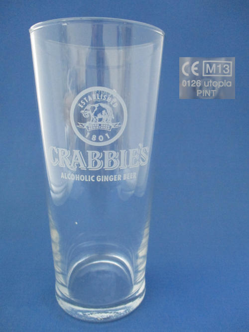  Crabbies Beer Glass 002545B147