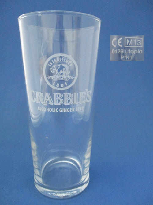 Crabbies Beer Glass 002545B147