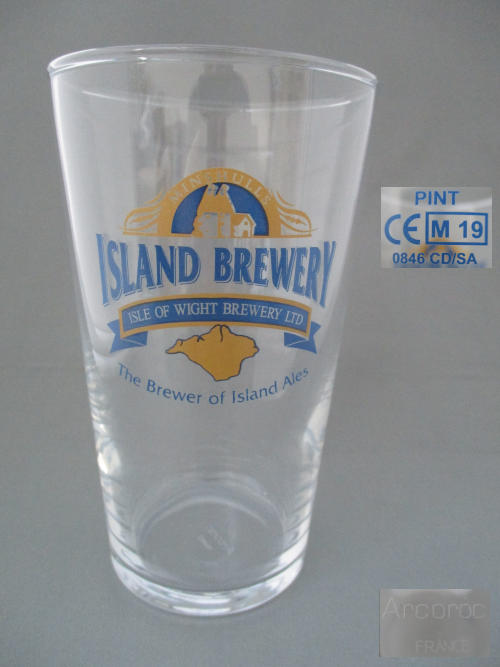 Island Brewery Beer Glass