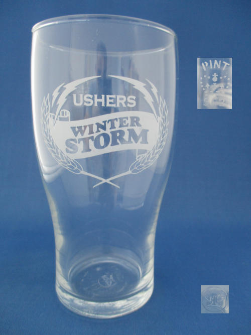 Ushers Beer Glass 002626B151