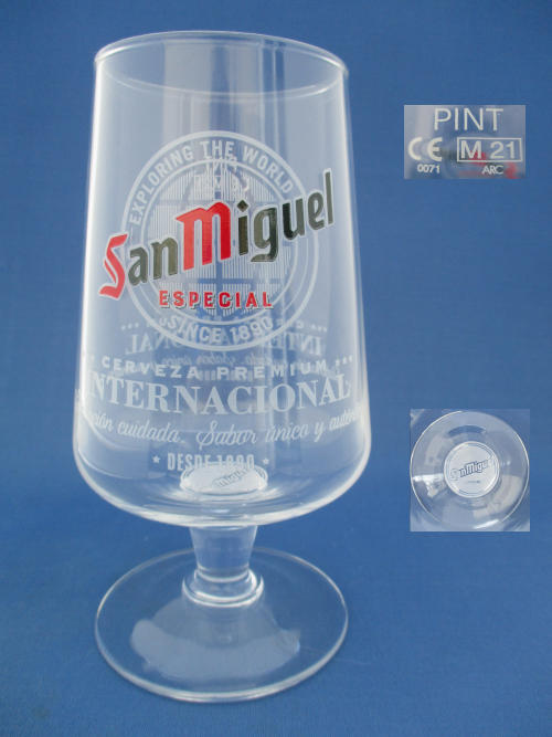 San Miguel Beer Glass 002658B153
