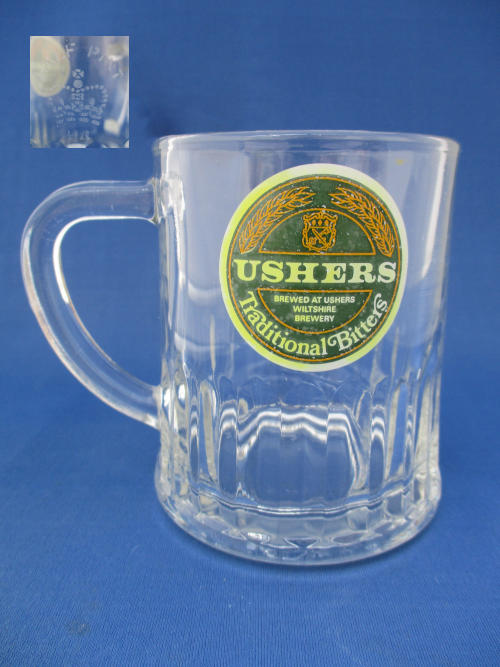 Ushers Beer Glass 002676B153