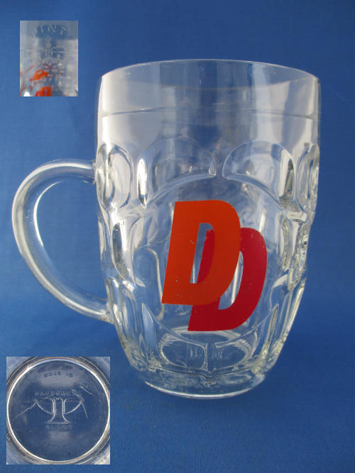 Double Diamond Beer Glass 002682B154