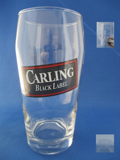 Carling Black Label Beer Glass 002690B037