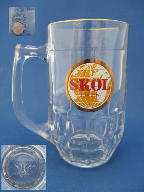 SKOL Beer Glass 002709B154