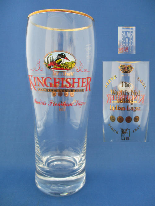 Kingfisher Beer Glass 002715B155