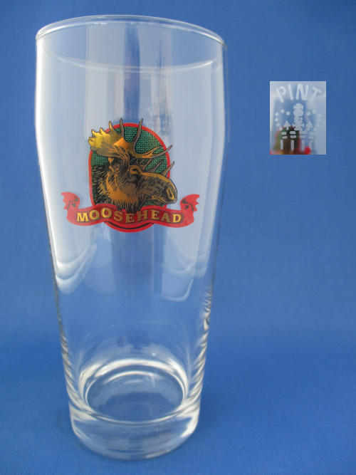 Moosehead Beer Glass 002737B156