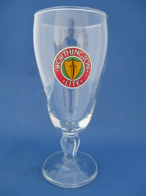 Worthington Lite Beer Glass 002738B156
