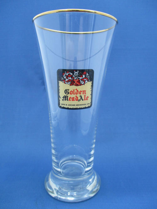 Golden Mead Ale Beer Glass 002742B157