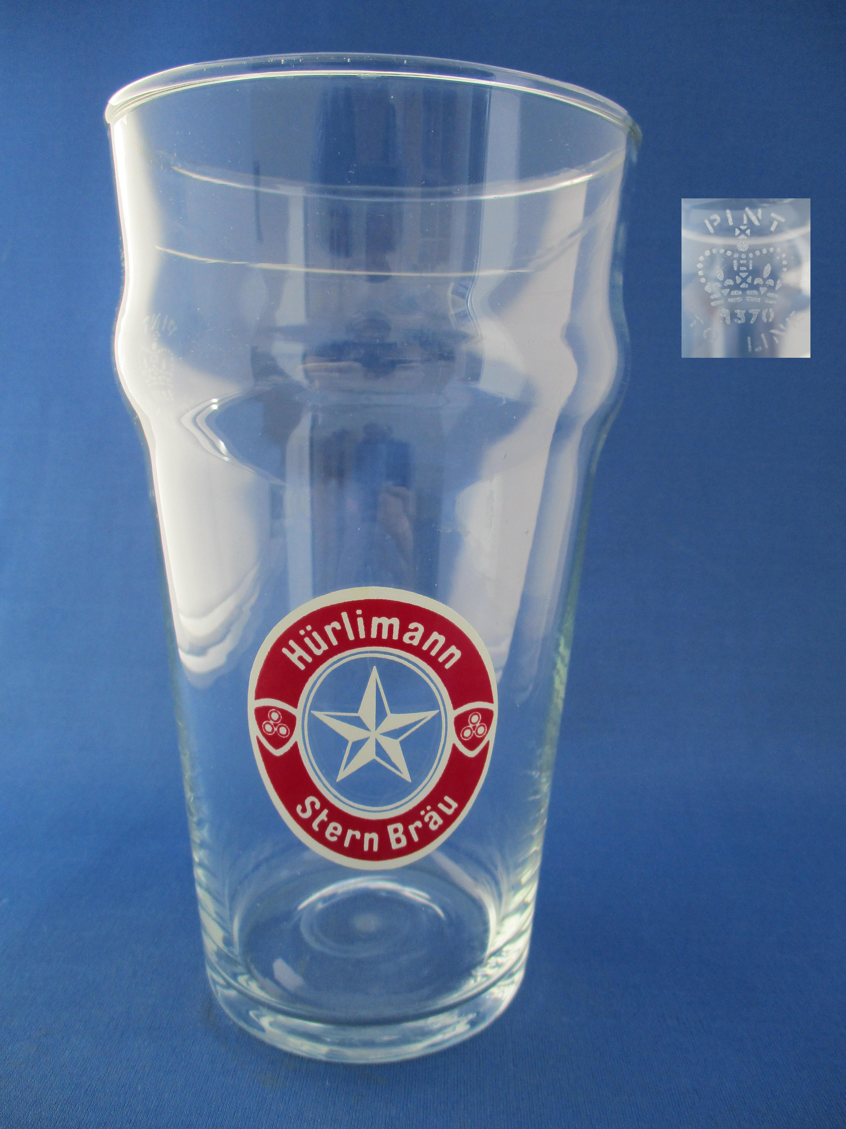 Hurlimann Beer Glass 002760B158