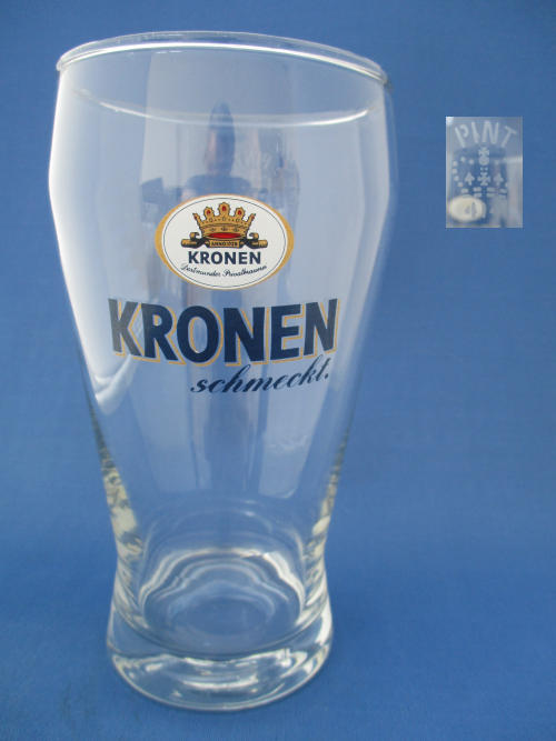 Kronen Beer Glass 002763B158