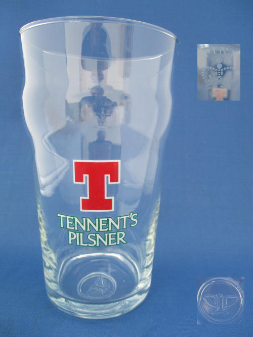 Tennents Beer Glass 002766B158