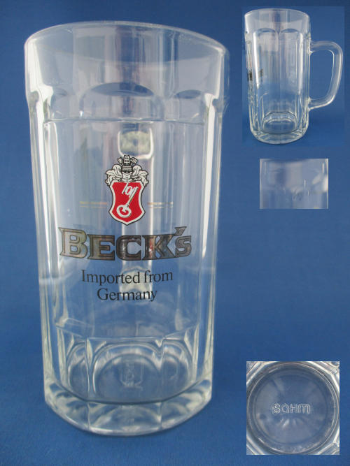 Beck's Beer Glass 002771B158