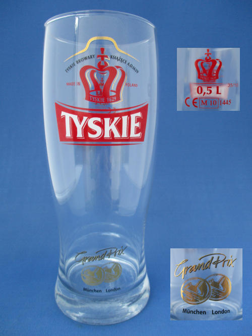 Tyskie Beer Glass