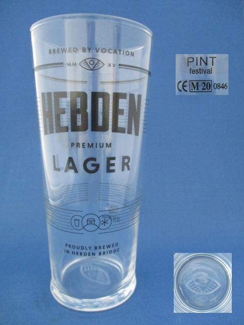 Hebden Premium Lager Glass
