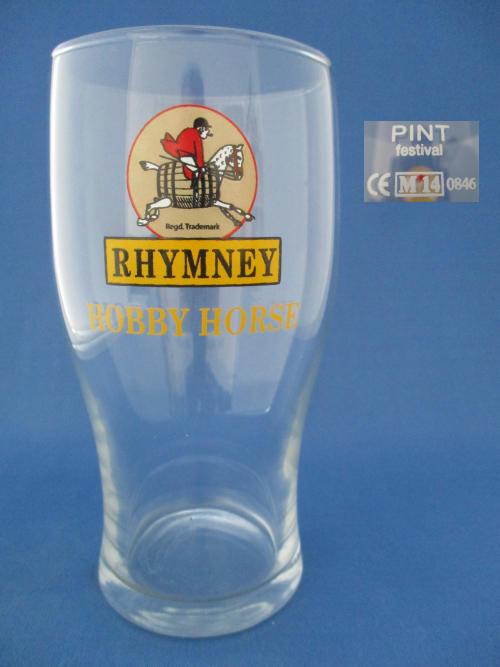 Rhymney Hobby Horse Beer Glass