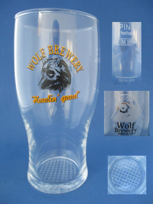 Wolf Brewery Beer Glass
