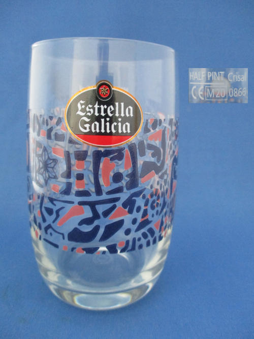 Estrella Galicia Beer Glass